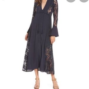 ASRT Long Sleeve Dress with Lace Detail